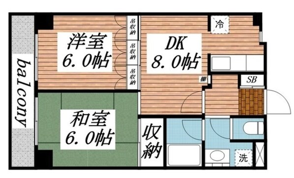 セゾン西船の物件間取画像